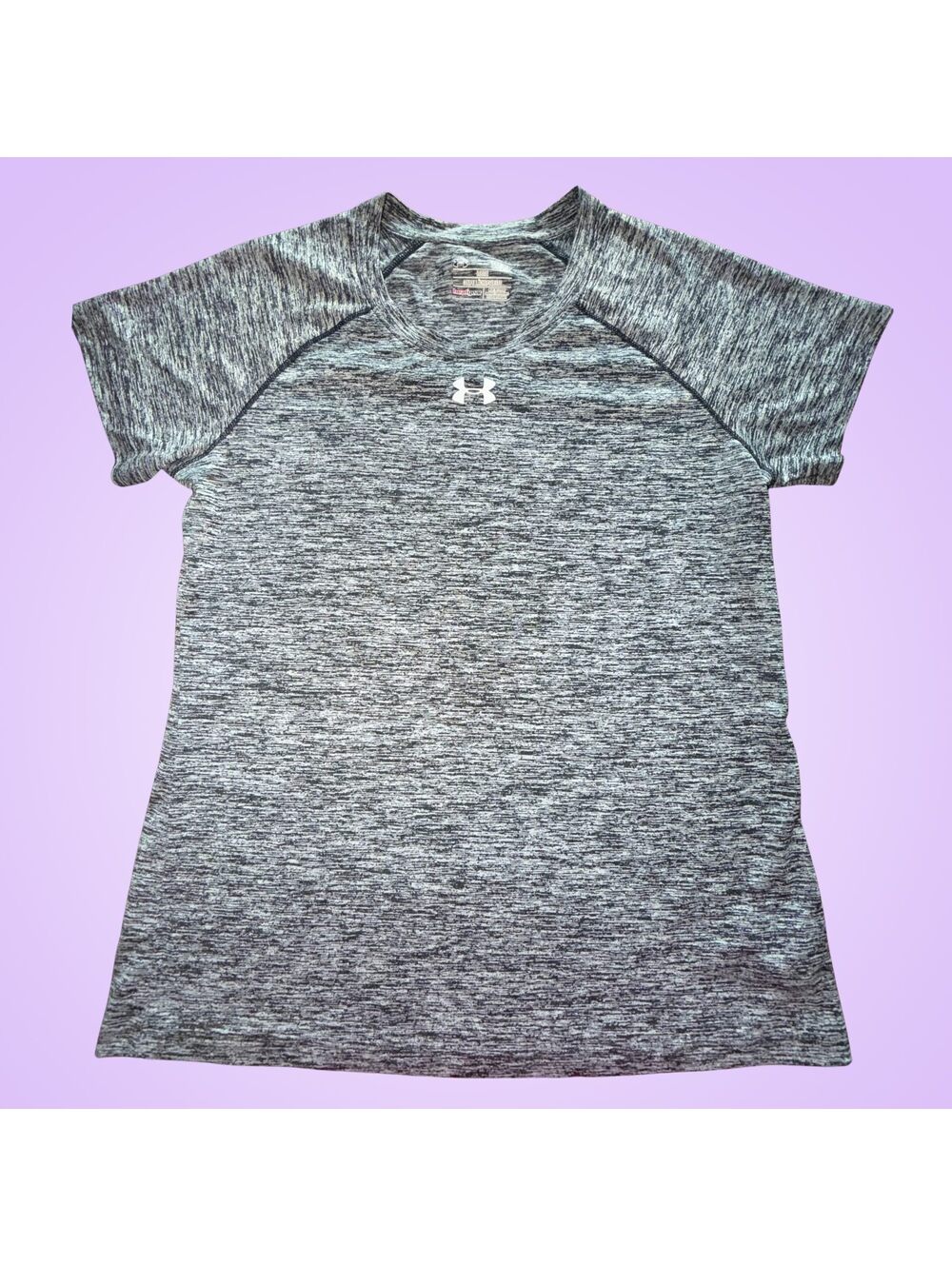 Under Armour HeatGear Men's Small Gray Heather Loose Fit Athletic T-Shirt
